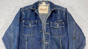 Винтажная джинсовая куртка Coca-Cola для женщин классика Ретро 1986-год -Малайзия