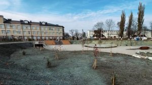 Гидропосев газона в парке - Краснодарский край