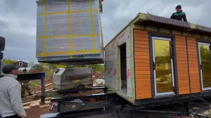 41. БАННЫЙ КОМПЛЕКС ИЗ ПЯТИ МОДУЛЕЙ! КАК СТЫКУЕТСЯ МОДУЛЬНАЯ БАНЯ_ ПОДРОБНЫЙ ОБЗОР МОДУЛЬНОЙ БАНИ!