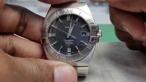 How To Setting TIME Omega Constellation Perpetual Calendar Watch