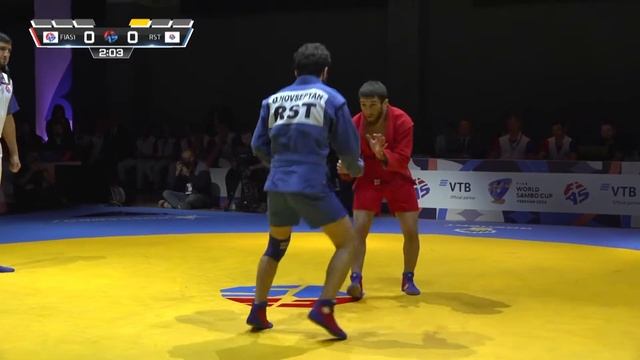 TLISHEV Kharun (FIAS 1) vs HOVSEPYAN David (RST). World #SAMBO Cup 2024 in Yerevan, Armenia