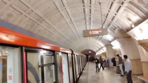 На прибывающий поезд сторону станции Краснопресненская посадки нет!!!///20 Июня 2023