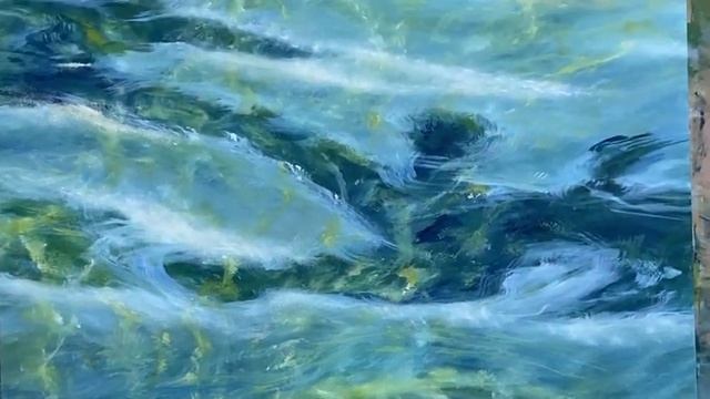 Процесс создания картин в технике гиперреализм. Вода. Некоторые детали.