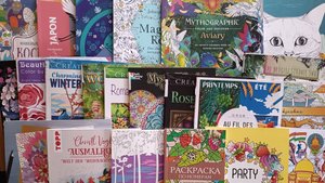 Покупки раскрасок и немного арт-материалов за ноябрь 2024 - февраль 2025