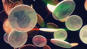 Футаж падающие монеты без звука