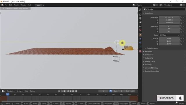 Warp Modifier in Blender
