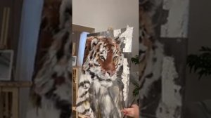 Покрываем картину поталью