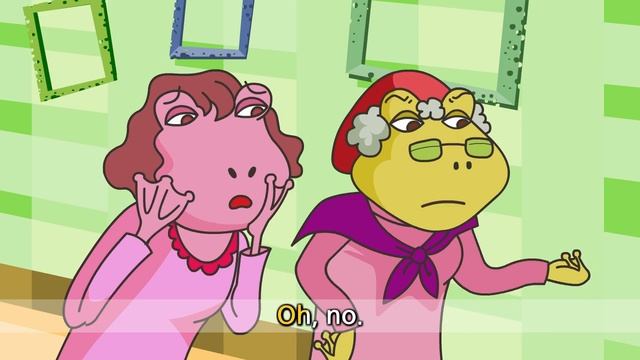 The Little Green Frog - What did you do_ (past tense) - English cartoon story for Kids смотреть онлайн