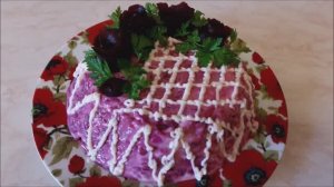 Праздничная Селедка Под Шубой Dressed Herring Новогодний Салат Простой Рецепт