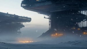 Eternal Winter MEGABASE Dark Sci-Fi Outpost in a Frozen Wasteland 4K