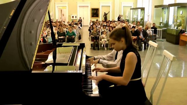 В. А. Гаврилин. "Марш" исполняет: Гармаш Виктор, Панюшкина Анастасия, ДШИ №8 г. Омск смотреть онлайн