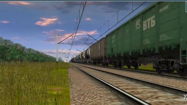 ВЛ11м-201 с грузовым составом • более менее реальный звук • trainz android