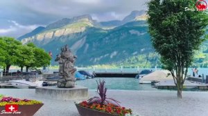 Швейцарская деревня Бриенц - Долина озера Бриенц в Швейцарии 4K !