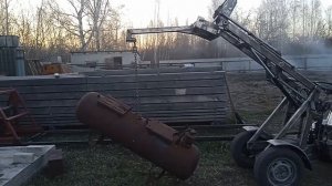 #86#Мини погрузчик своими руками, тест стрелы.