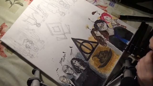 Рисую любимые книги!! #РИСОВАШКИ смотреть онлайн