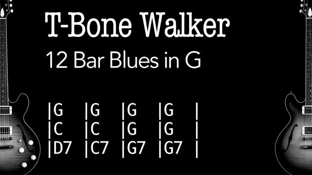 T Bone Shuffle Style Backing Track for Guitar in the key of G