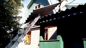 Демонтаж шифера (лёгкий способ)