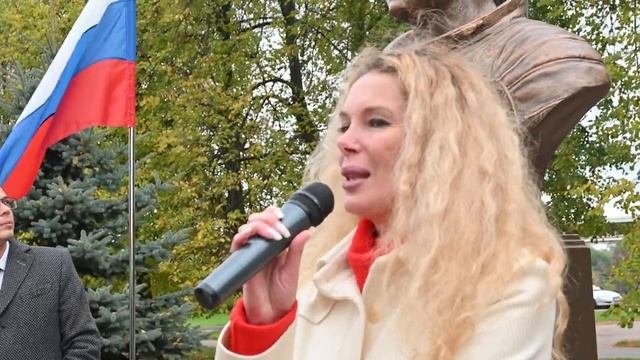 Выступление дочери космонавта Г.М. Гречко - О.Г. Гречко