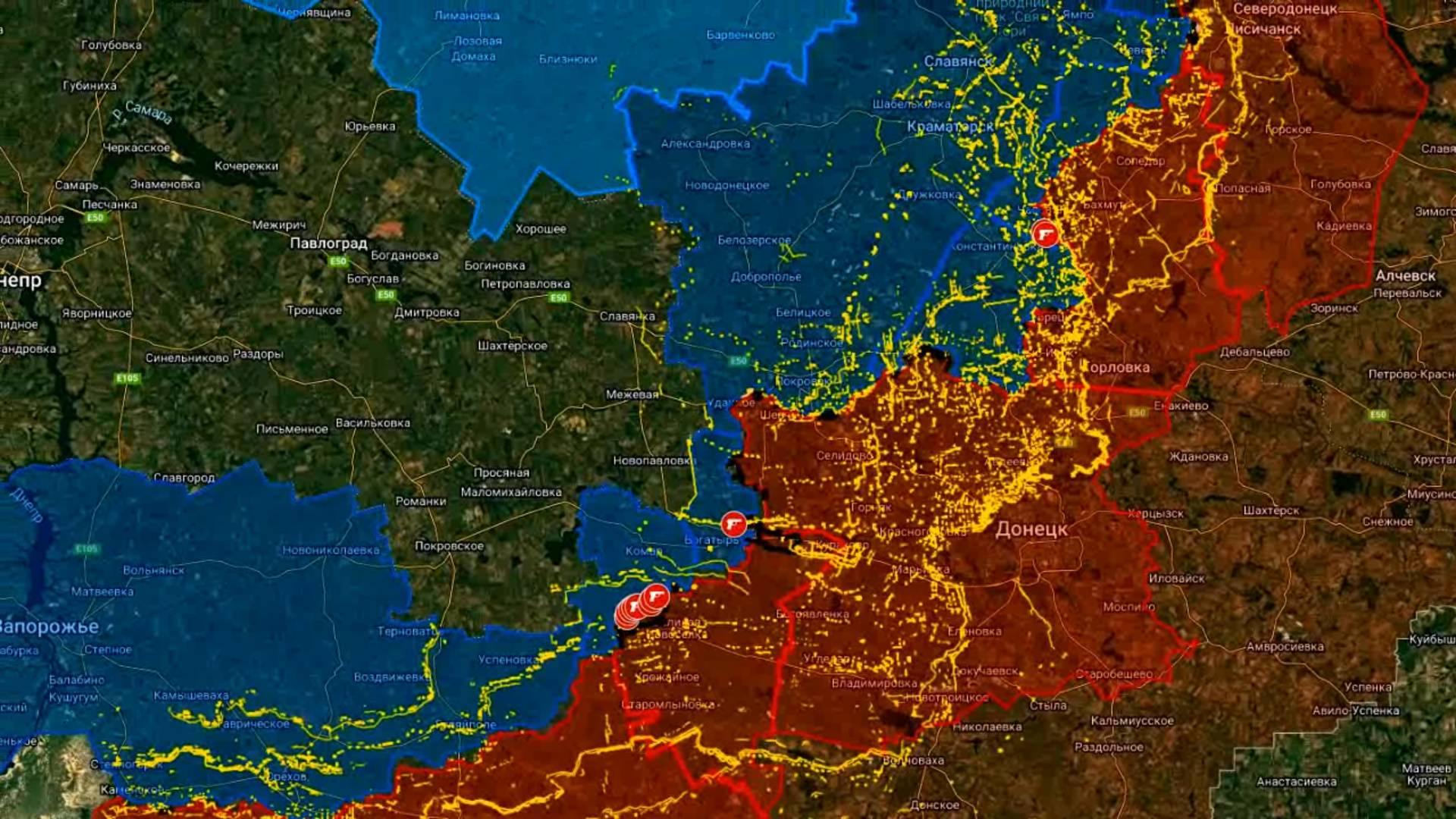 25.02.2025 Карта боевых действий. Обстановка на фронте