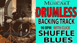 Shuffle backing track fo DRUMMERS, 90 bpm with click