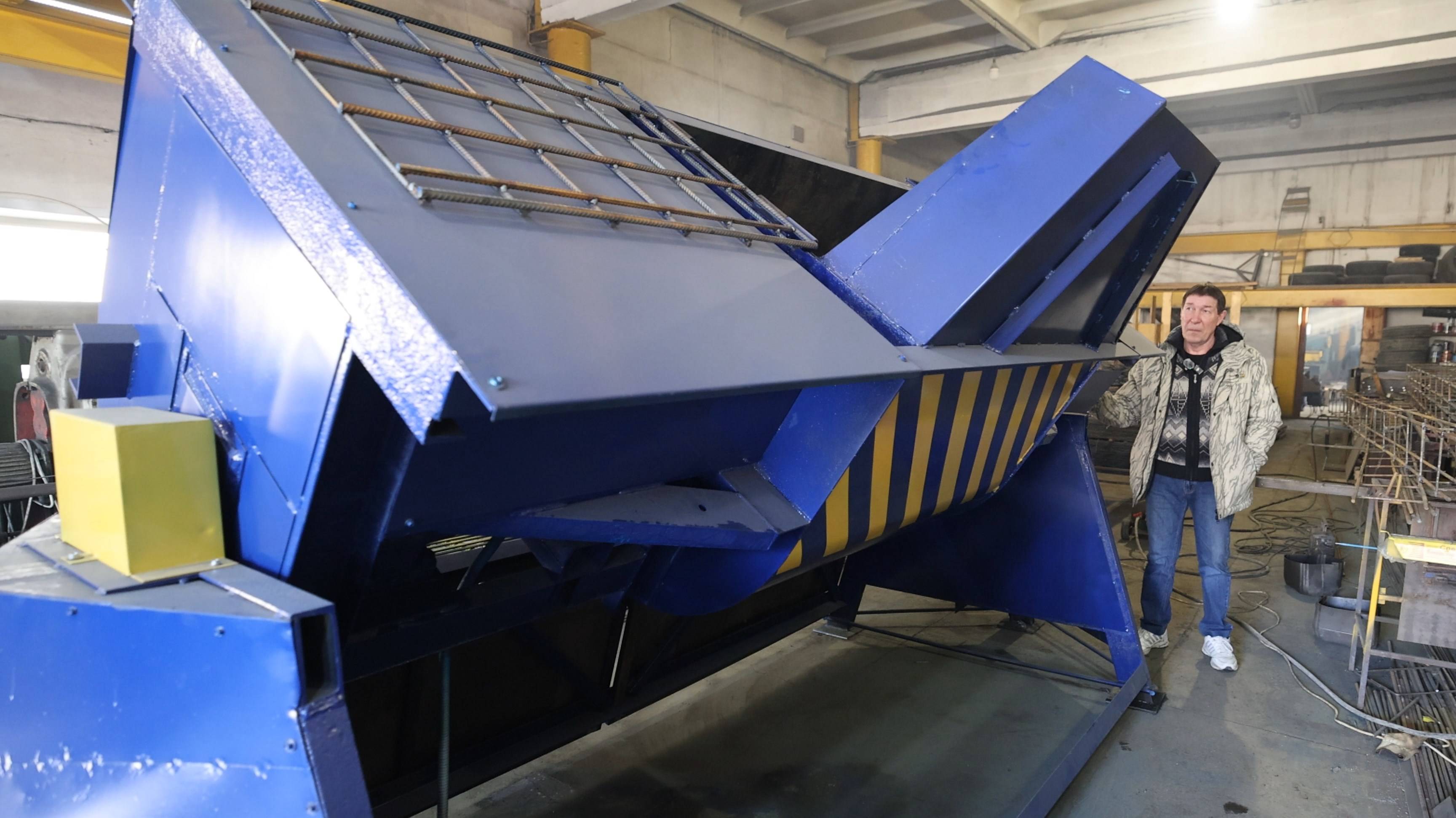 РаствороСмеситель для производства строительных блоков. Сделано в Хакасии