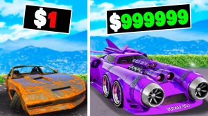 ПРОКАЧАЛ ТАЧКУ НУБА ЗА $1 ДО $1,000,000 В GTA 5