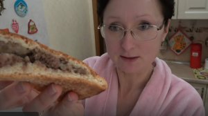 Февраль 2025 года. Пирог с мясом на Праздник.