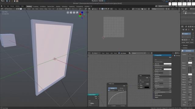 Blender Eevee Frosted Procedural and Textured Glass Demo Tutorial смотреть онлайн
