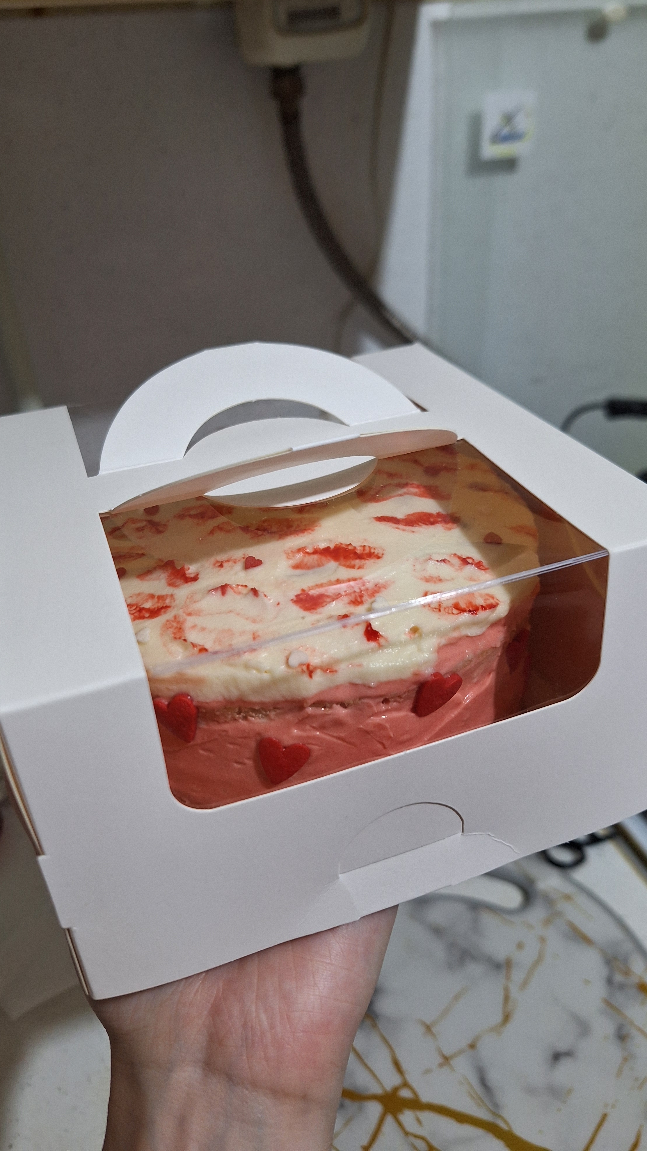 мой первый бенто-торт на 14 февраля #бенто #торт #кулинария