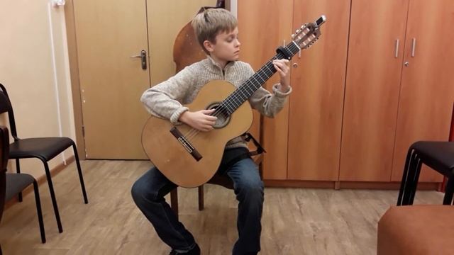 Эрнст Готлиб Барон - Аллеманда из Сюиты для лютни. Исп. Даниил Горват, 12 лет смотреть онлайн