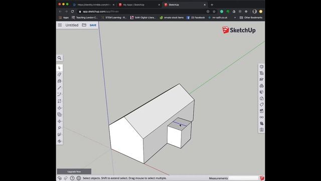 Introduction to SketchUp: 2. A Simple Model смотреть онлайн