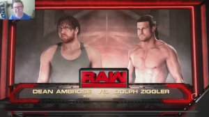 Dean Ambrose vs Dolph Ziggler за рингом