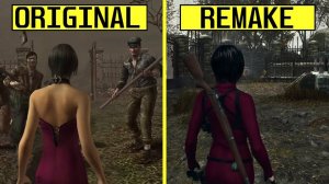 Resident Evil 4 Отдельных пути： Оригинал против ремейка Всех роликов