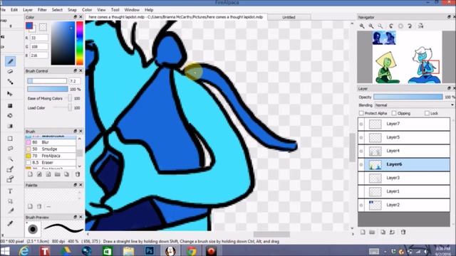 Here comes a thought - Lapis and Peridot //Speedpaint смотреть онлайн