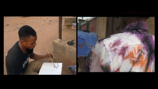 Talented Nigerian Artist Paints ANYTHING from Scratch смотреть онлайн