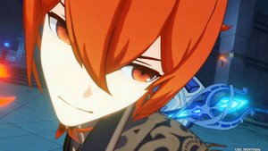 Появление Дилюка в Храме Волка Севера катсцена Genshin Impact с китайской озвучкой (Итер)