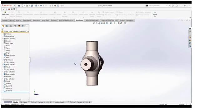SolidWorks Motion Loads in Finite Element Analysis | SolidWorks Simulation | Engineering Technique