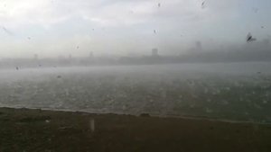 Град на пляже в Новосибирске...
