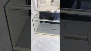 ТК Разбили стекло в аквариуме ! Клею новое !