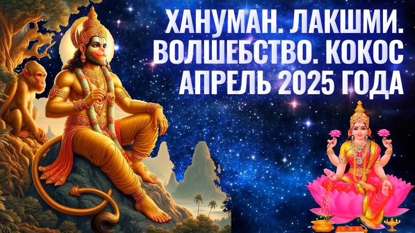 Прогноз на апрель 2025. Джйотиш. Акшая тритья. Хануман джаянти. Лашкми.