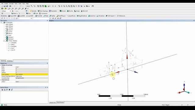 ANSYS DesignModeler Workshop 5.1 Design Modeler Beam and Shell Modeling