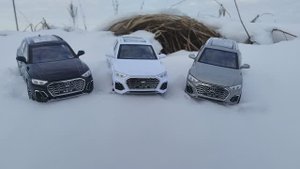 Сравнительный обзор Audi Q 5 второго поколения в масштабе 1:24.