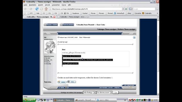 OpenGL Tutorial 7 by xzy [German] [FUN]