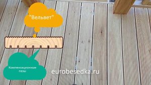 Терраса из лиственницы с ограждениями