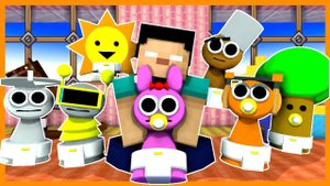 СУПЕРСЕМЕЙКА СПРУНКИ ЗНАКОМИТСЯ С ХАГГИ - мультфильм Майнкрафт