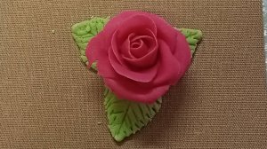 Лепка цветка розы из соленого теста