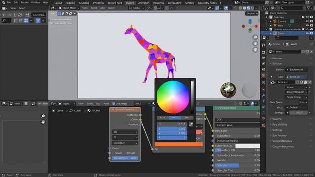 Blender Tutorial - From SVG to 3D (Giraffe) смотреть онлайн