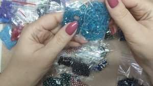 Обзор посылки с Итальянскими пайетками и Чешским жемчугом