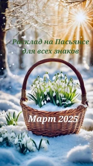 Расклад на Пасьянсе Март 2025 для всех знаков зодиака