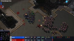 StarCraft II Я вытащил катку, (бои на низком ММР). Прикольный файтинг! Мои первые игры в СК2!
